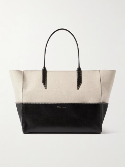 MÉTIER Incognito Small Linen And Leather Tote