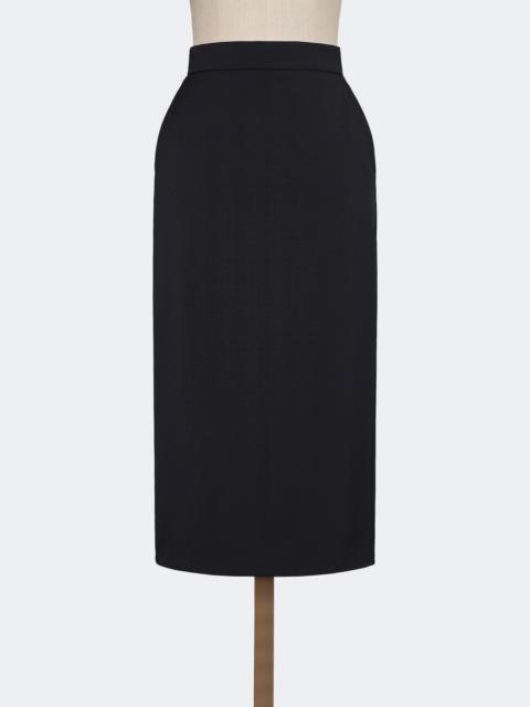 Max Mara Comfortable wool pencil skirt - ULTRAMARINE