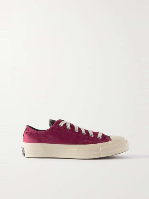 + Beyond Retro Chuck 70 two-tone velvet sneakers