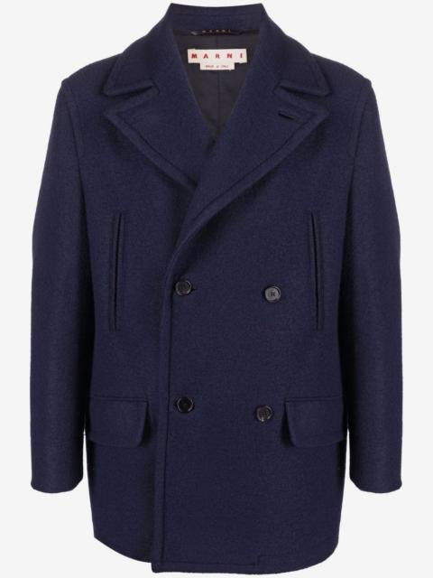 Marni 더블 브레스트 모직 코트