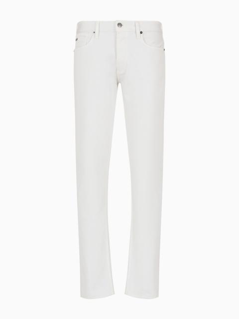 J75 Slim-fit jeans in garment-dyed comfort denim