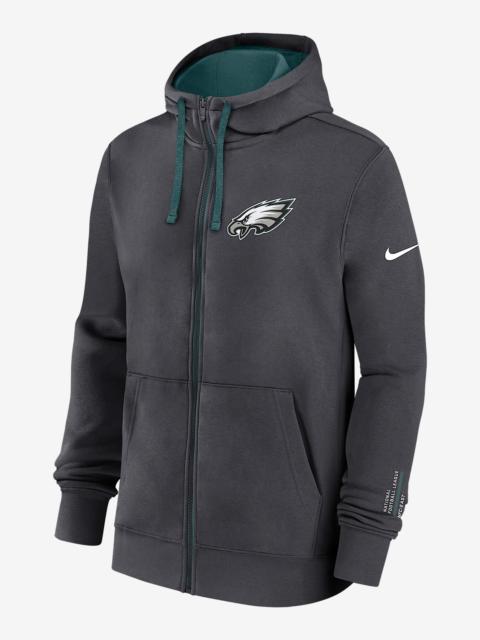 Nike Philadelphia Eagles Playbook Page Club Men's Nike NFL Full-Zip Hoodie