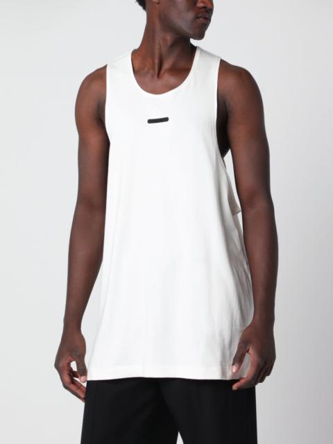 ESSENTIALS Essential ivory cotton tank top