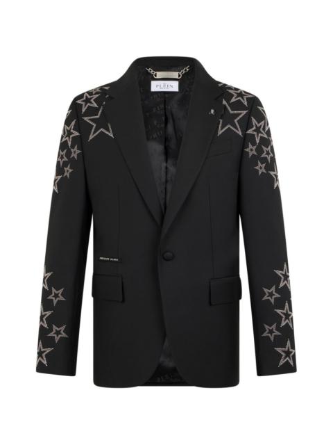 PHILIPP PLEIN studs star-detail blazer