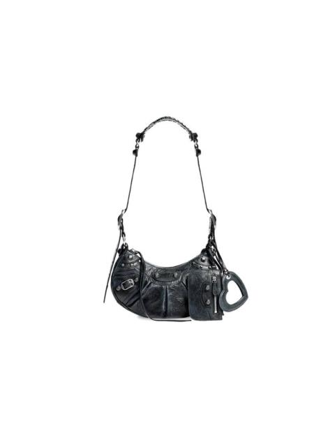 BALENCIAGA Women's Le Cagole Xs Shoulder Bag Dirty Effect in Black