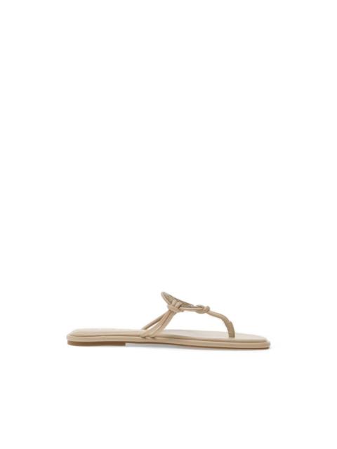 GUESS USA crystal-embellished logo-plaque sandals
