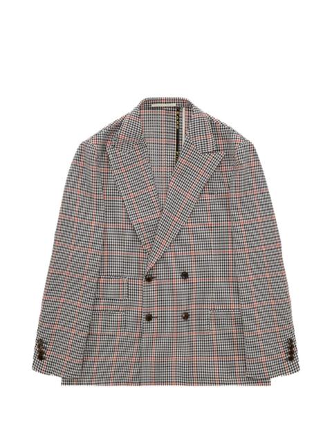 FORTELA plaid double-breasted blazer