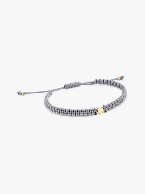 TOUS Bear Bracelet with 18K gold vermeil and gray nylon TOUS Motifs