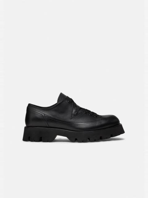 VERSACE Leonidas Leather Lace-Up Shoes