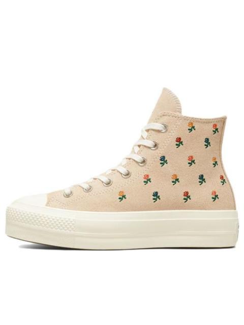 Converse (WMNS) 가로 척 테일러 모든 별 리프트 플랫폼 높은 'Embroidered Roses'A04300C