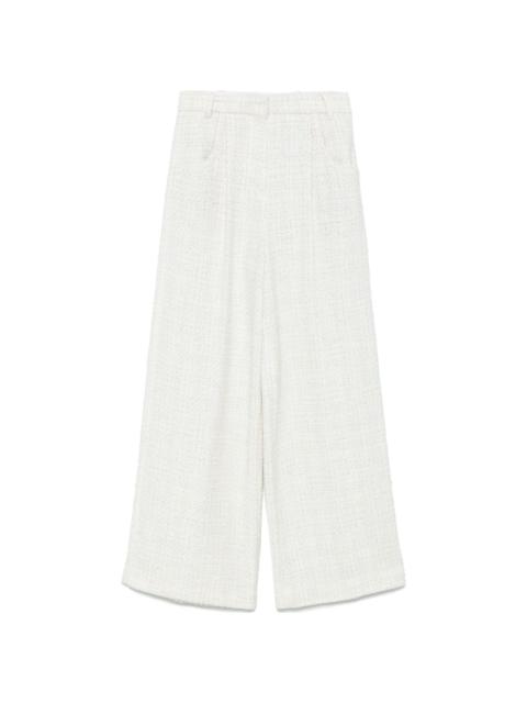 maje wide-leg tweed trousers
