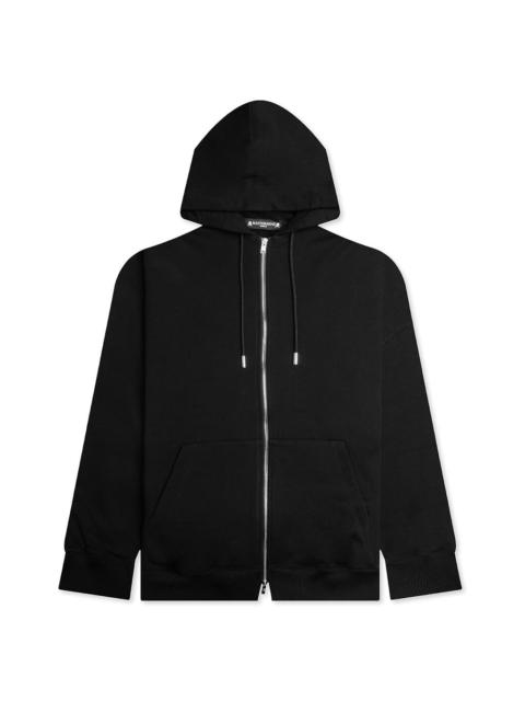 MASTERMIND WORLD LOGO KNIT HOODIE - OLIVE