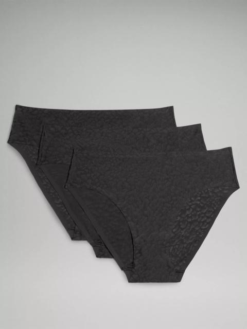 lululemon InvisiWear Mid-Rise Bikini Underwear Performance Lace *3 Pack