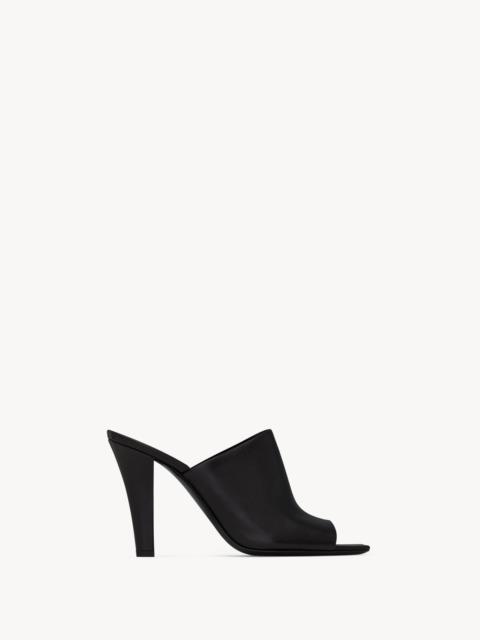 SAINT LAURENT JILL MULES IN SMOOTH LEATHER