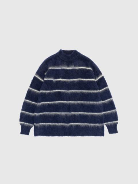 Comme des Garçons Homme STRIPED MOHAIR SWEATER