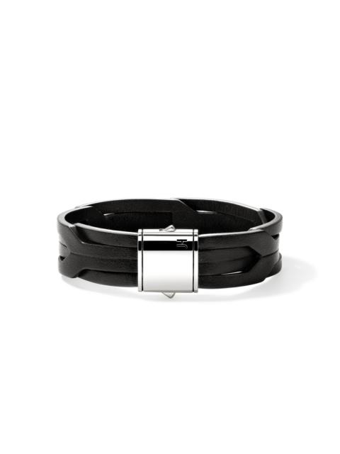 JOHN HARDY Icon 50 Bracelet, Sterling Silver, Leather