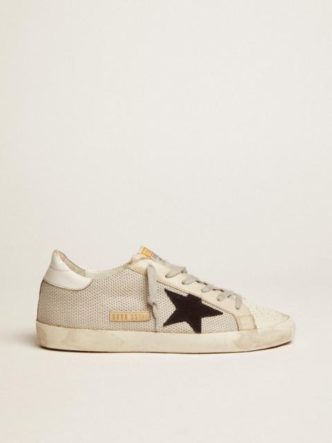 Golden Goose Women’s Super-Star sneakers in leather with mesh insert ...