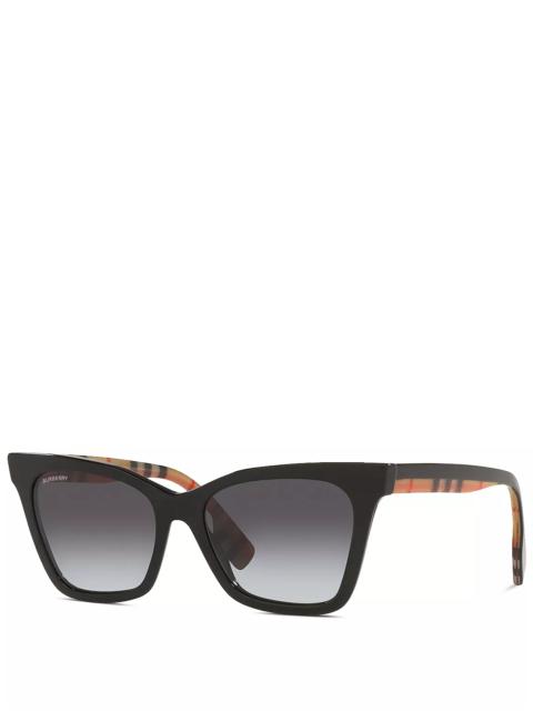 Burberry Vintage Check Irregular Sunglasses, 53mm