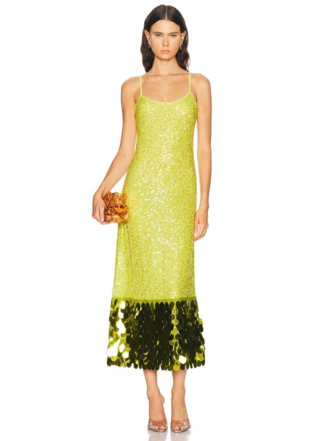 SIMONMILLER Imogen Sequin Midi Dress
