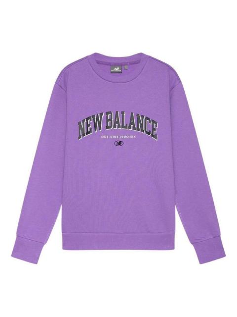 New Balance New Balance Unisex Logo Printing Round-neck Sweatshirt Purple 5CC17083-PUR