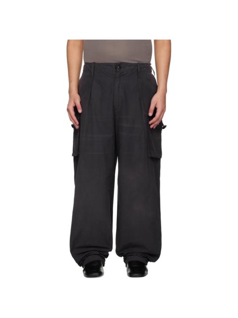Maison Margiela Gray Cotton-Blend Cargo Pants