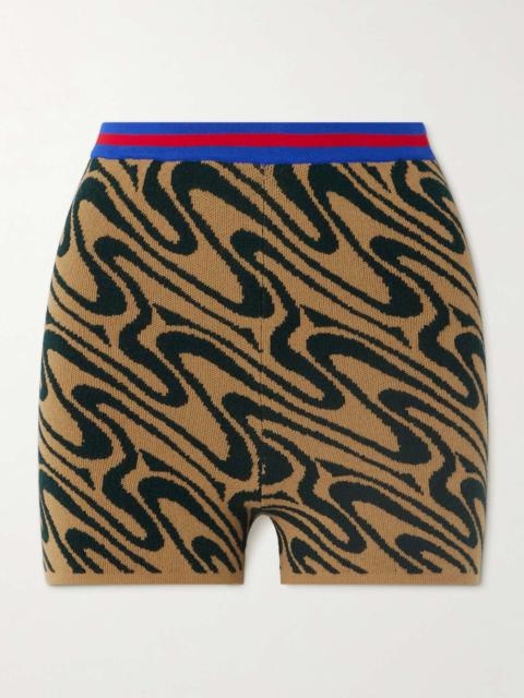 Dries Van Noten Jacquard-knit shorts