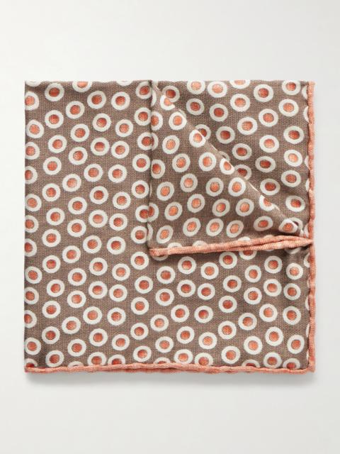 Brunello Cucinelli Polka-Dot Silk Pocket
