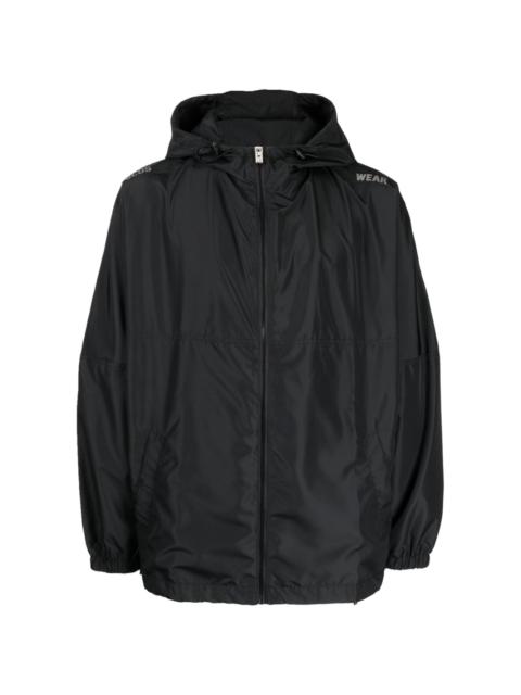 GCDS hooded lightweight jacket