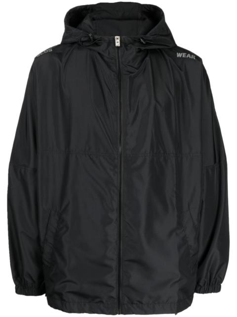 GCDS hooded lightweight jacket