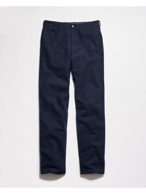Billy Reid Chambray Flat Front Pant