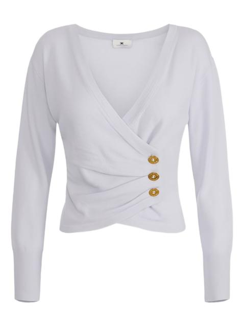 ELISABETTA FRANCHI button-detail top