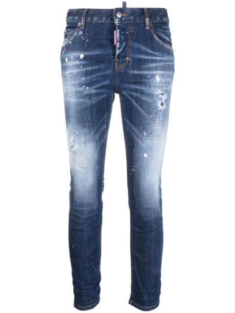 DSQUARED2 bleached skinny jeans