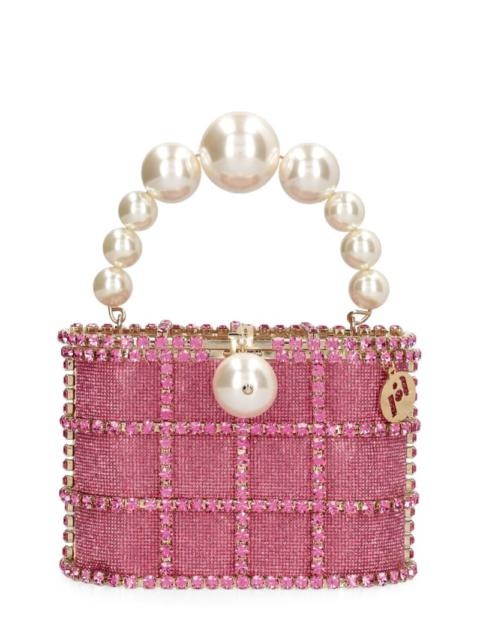 Holli Bling top handle bag w/crystals