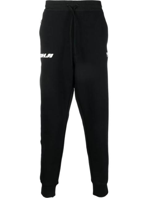 Y-3 logo-print cotton track pants