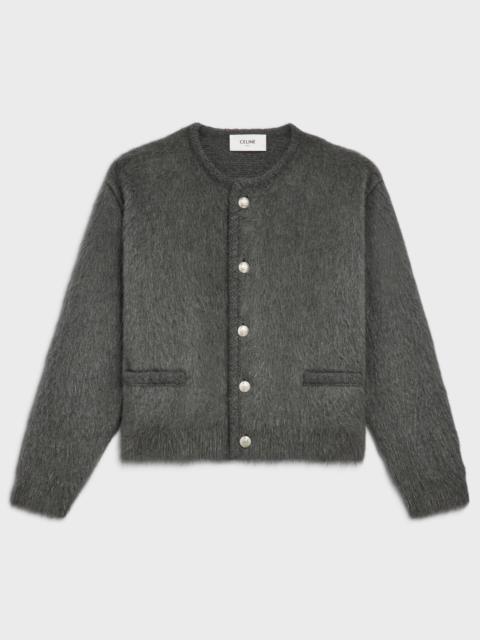 CELINE cardigan jacket in brushed mohair