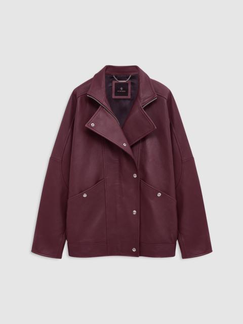 ANINE BING Sandy Jacket - Burgundy Leather