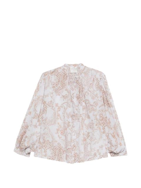 forte_forte floral-detail long-sleeve shirt
