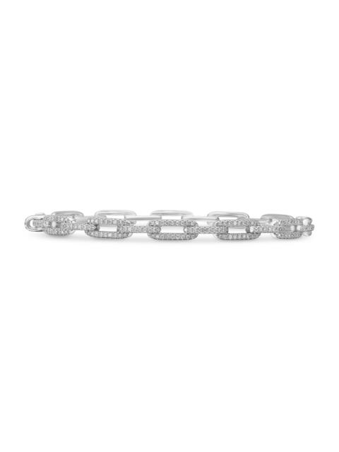 DAVID YURMAN Women's Stax Chain Link Bracelet in 18K White Gold - Diamond