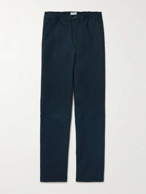 Oliver Spencer Straight-Leg Cotton-Drill Drawstring Trousers