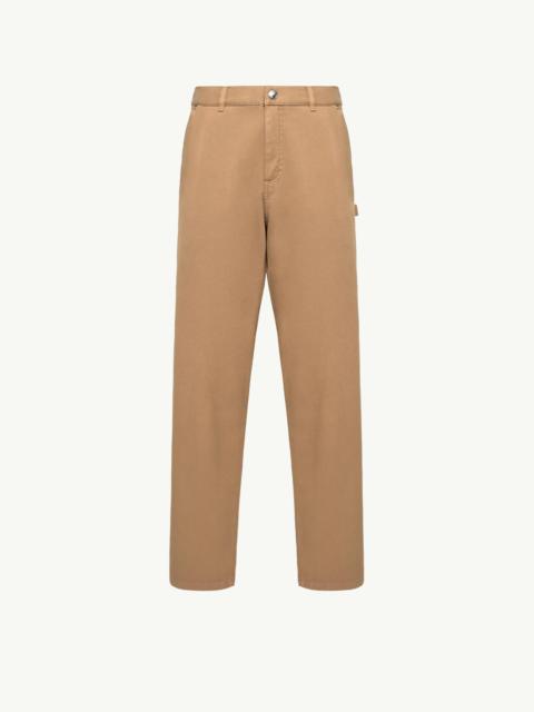 Moncler Cargo Cotton Blend Gabardine Pants