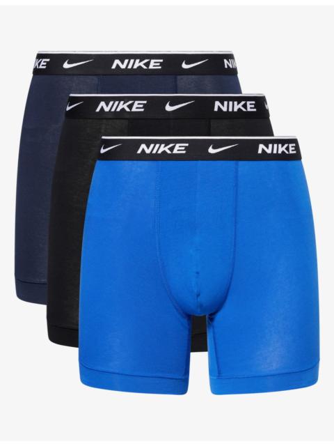 Nike Branded-Waistband Set of Three Stretch-Cotton Boxers