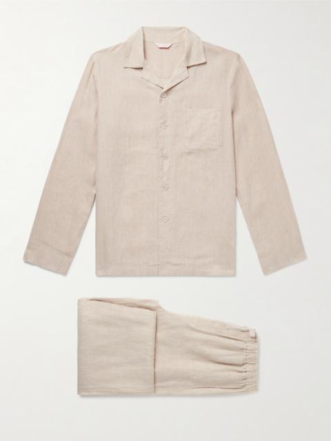 Derek Rose Sicily 1 Linen Pyjama Set