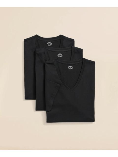 Brooks Brothers Supima® Cotton V-Neck Undershirt-3 Pack