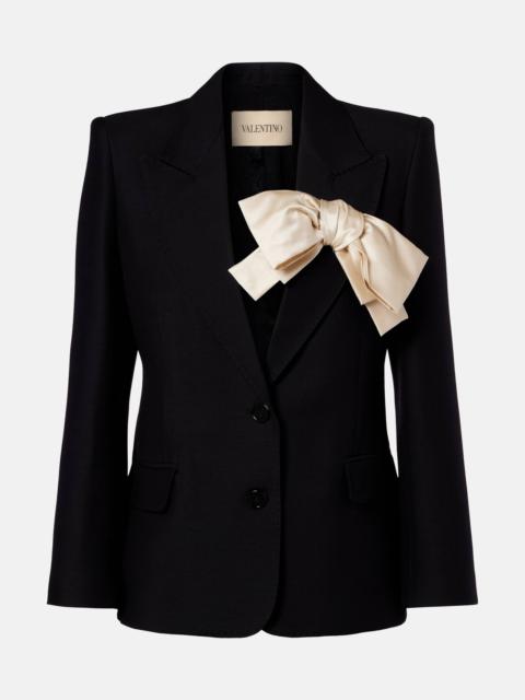 Valentino Crepe Couture bow-detail blazer