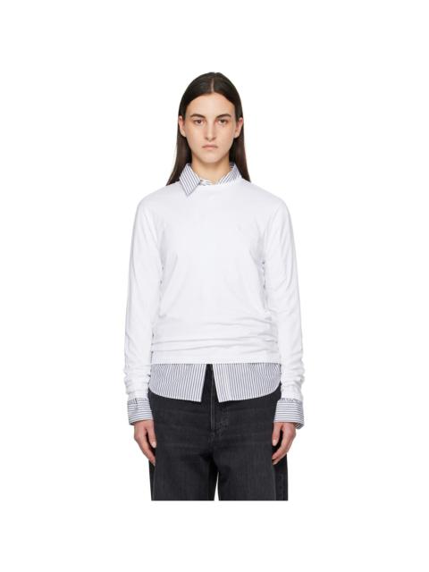 Acne Studios White Long Sleeve T-shirt