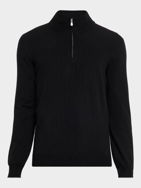 Men's Cashmere Quarter-Zip Sweater