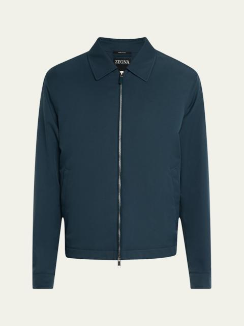 ZEGNA Men's Microfiber Full-Zip Blouson
