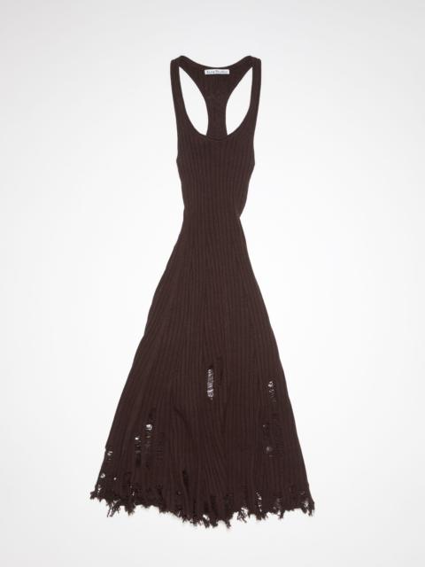Acne Studios Wide rib dress - Dark brown