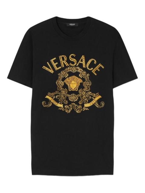 VERSACE logo-print cotton t-shirt
