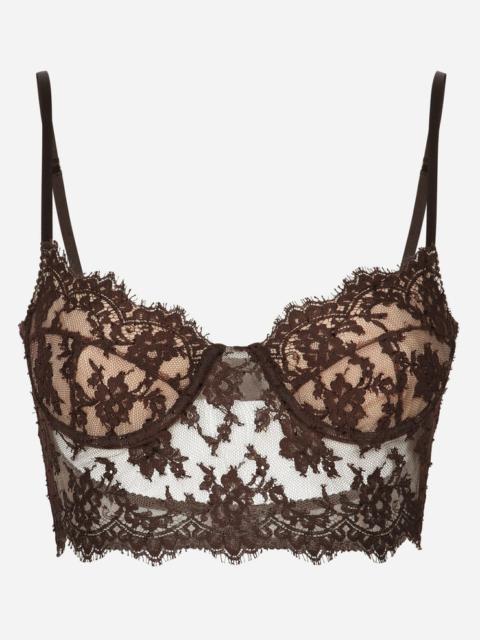 Lace lingerie top